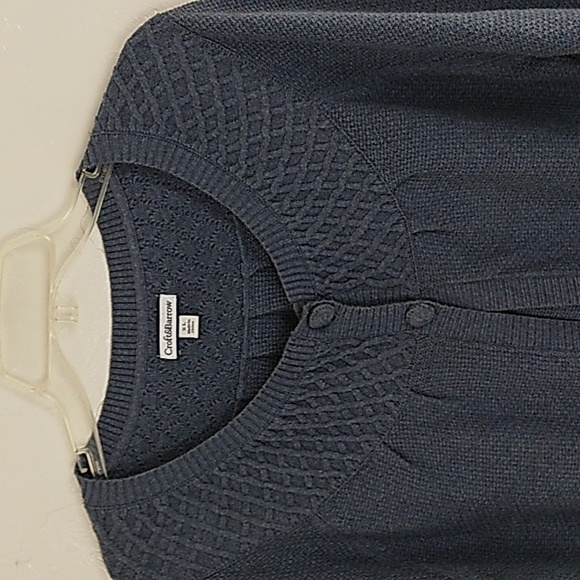 Croft & Barrow Cottagcore Block Knit Cardigan Sweater 3/4 Sleeves Size XL - Picture 2 of 10